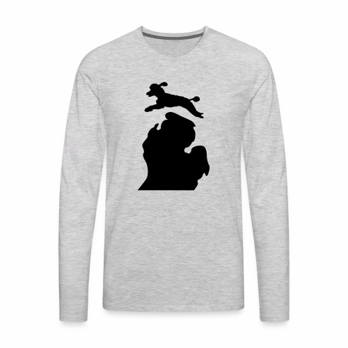Bark Michigan poodle - Men's Premium Long Sleeve T-Shirt