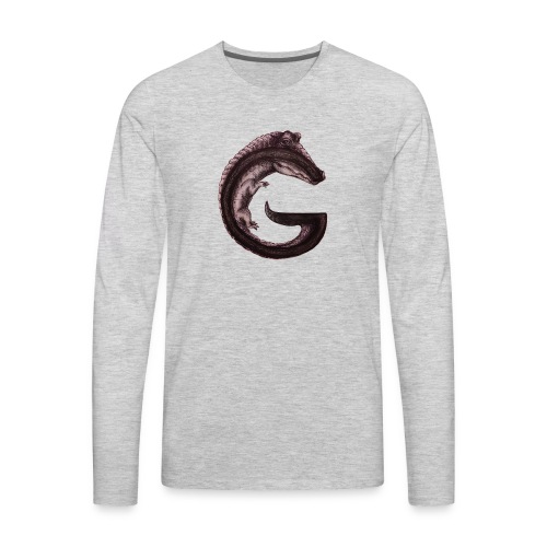 gator transparent BG - Men's Premium Long Sleeve T-Shirt