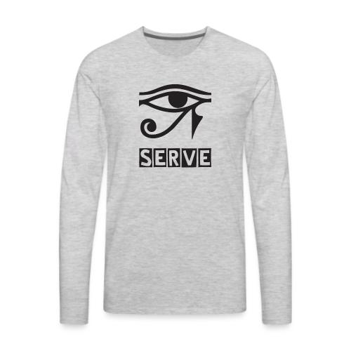 EYE SERVE DSGN TRNSP - Men's Premium Long Sleeve T-Shirt