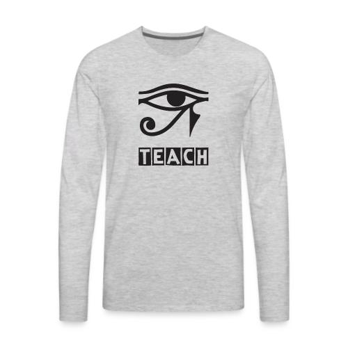 EYE TEACH DSGNS TRNSP - Men's Premium Long Sleeve T-Shirt