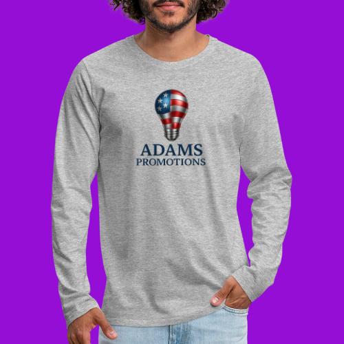 Adams promotions American flag metallic light bulb - Men's Premium Long Sleeve T-Shirt