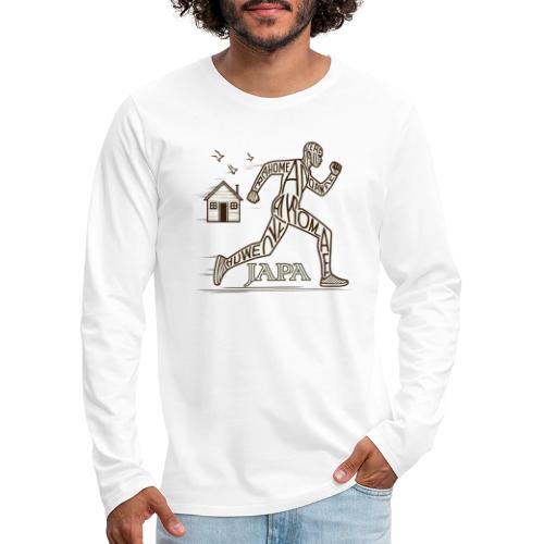 Japa - Yoruba which means To Leave or Run Away - Men's Premium Long Sleeve T-Shirt