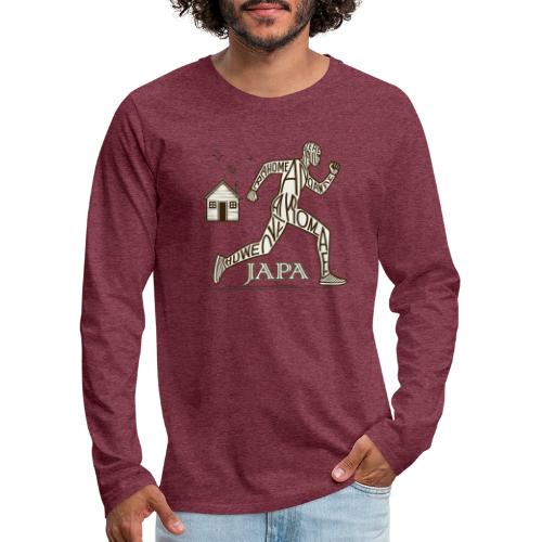 Japa - Yoruba which means To Leave or Run Away - Men's Premium Long Sleeve T-Shirt
