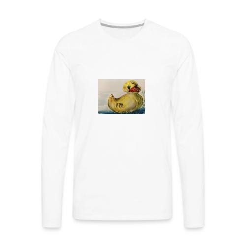 duck tears - Men's Premium Long Sleeve T-Shirt