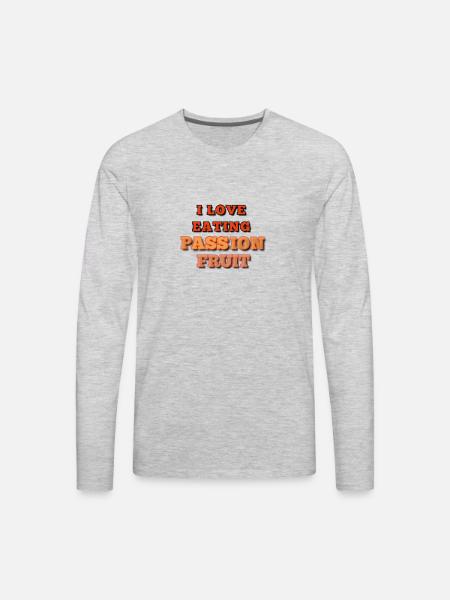 Passion Fruit - Men's Premium Long Sleeve T-Shirt - heather gray