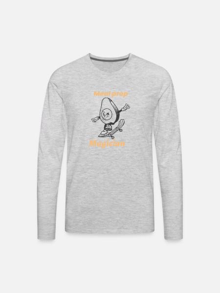 MEAL PREP MAGICIAN - Men's Premium Long Sleeve T-Shirt - heather gray