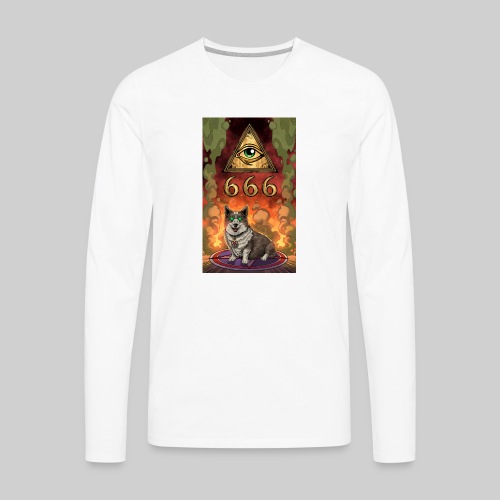 Satanic Corgi - Men's Premium Long Sleeve T-Shirt