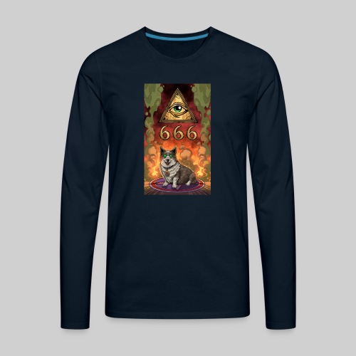 Satanic Corgi - Men's Premium Long Sleeve T-Shirt