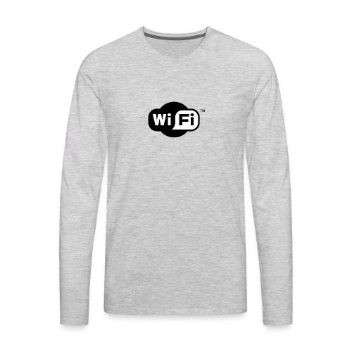 WiFi Logo svg - Men's Premium Long Sleeve T-Shirt