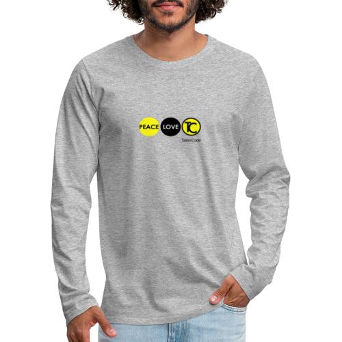 Peace Love TaínoCode - Men's Premium Long Sleeve T-Shirt