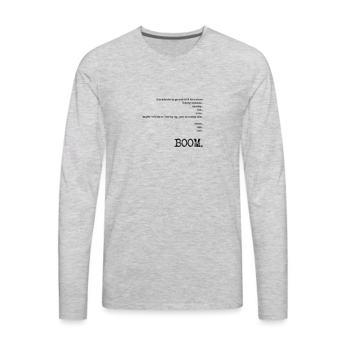 BOOM - The End - Men's Premium Long Sleeve T-Shirt