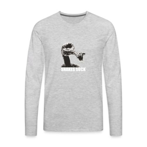Snakes Suck - Men's Premium Long Sleeve T-Shirt