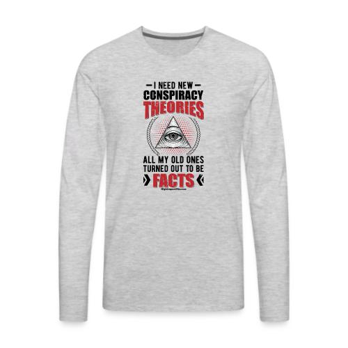Conspiracy Triangle for Light Colors - Men's Premium Long Sleeve T-Shirt