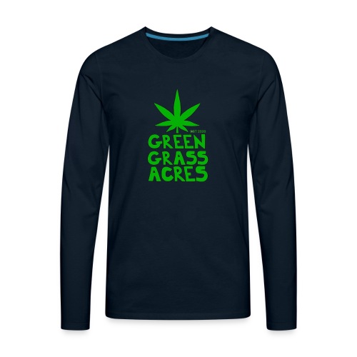 GreenGrassAcres Logo - Men's Premium Long Sleeve T-Shirt