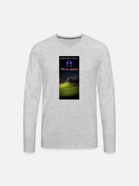 Flashlight at night - Men's Premium Long Sleeve T-Shirt - heather gray