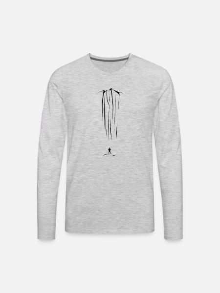 The Climb - Men's Premium Long Sleeve T-Shirt - heather gray