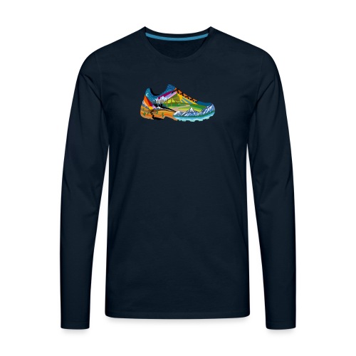 American Hiking x THRU Designs Apparel - Men's Premium Long Sleeve T-Shirt