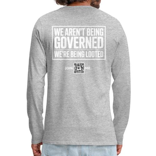 Looted (white, back-facing) - Men's Premium Long Sleeve T-Shirt