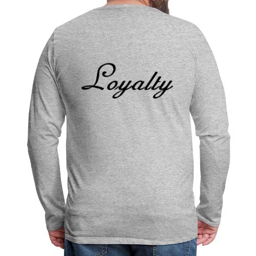 Loyalty Brand Items - Black Color - Men's Premium Long Sleeve T-Shirt