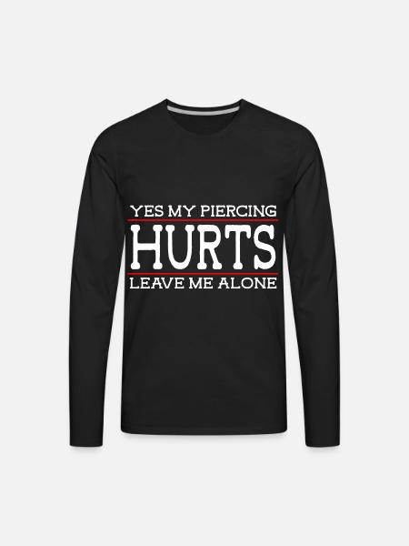 Piercer Piercing Body Jewelry - Men's Premium Long Sleeve T-Shirt - black