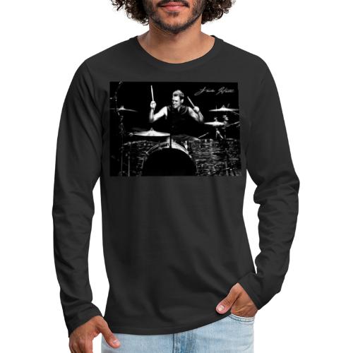 Landon Hall On Drums - Men's Premium Long Sleeve T-Shirt