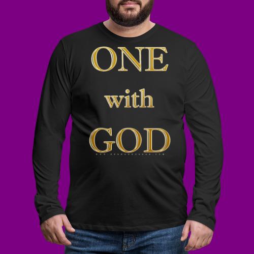 One with God - A Course in Miracles - Down - Men's Premium Long Sleeve T-Shirt