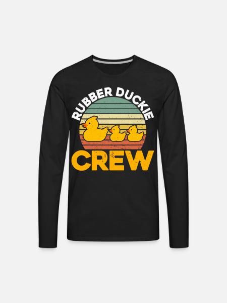 Rubber Duckie Crew - Men's Premium Long Sleeve T-Shirt - black