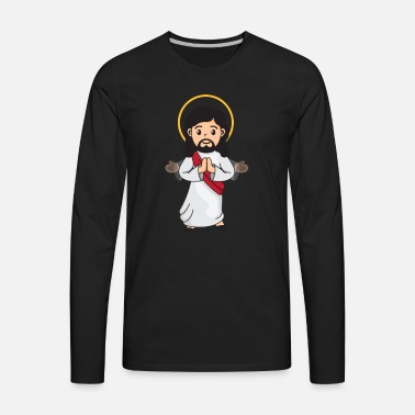 Jesus Christ | Cute | Cartoon | Angel' Men's Premium T-Shirt | Spreadshirt