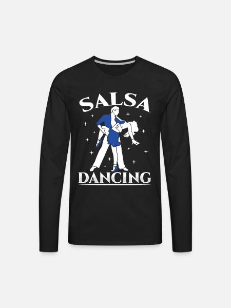 Salsa Dancing Dance Dancer Latin - Men's Premium Long Sleeve T-Shirt - black