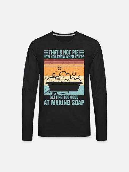 Soap Making Soap Maker - Men's Premium Long Sleeve T-Shirt - black