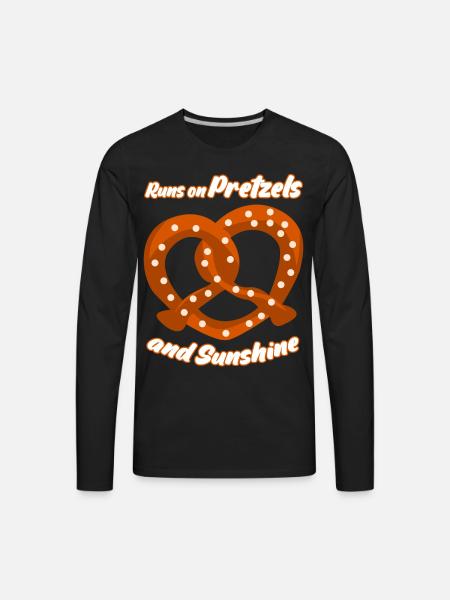 Pretzel - Men's Premium Long Sleeve T-Shirt - black