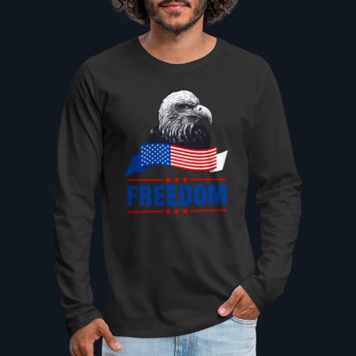 American Eagle of Freedom - Men's Premium Long Sleeve T-Shirt