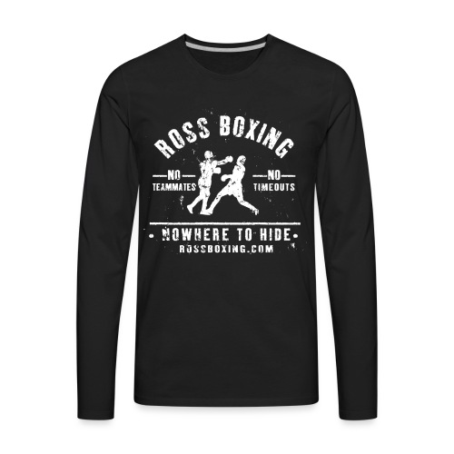 rossboxing_white - Men's Premium Long Sleeve T-Shirt