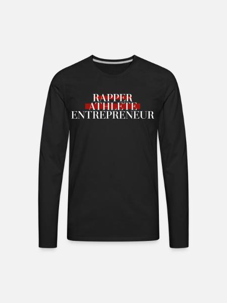 Rapper athlete entrepreneur - Men's Premium Long Sleeve T-Shirt - black