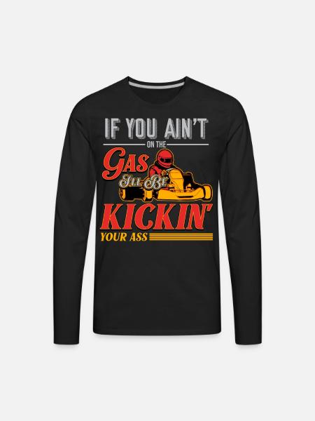 Go Kart - Men's Premium Long Sleeve T-Shirt - black