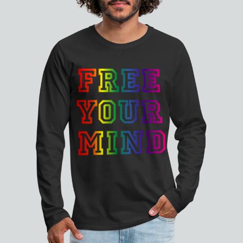 FREE YOUR MIND colored - Men's Premium Long Sleeve T-Shirt
