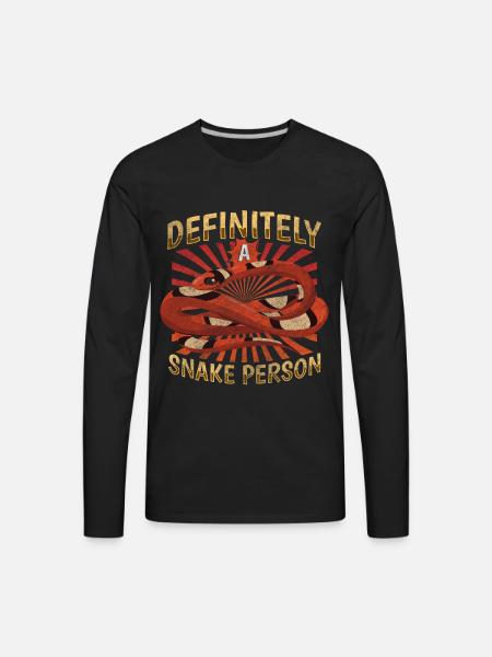 Snake Terrarium Nature - Men's Premium Long Sleeve T-Shirt - black
