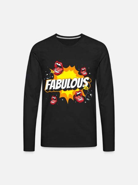 Comic Style Design Pow! - Men's Premium Long Sleeve T-Shirt - black
