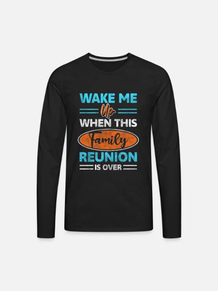 Family Reunion Meal Security - Men's Premium Long Sleeve T-Shirt - black