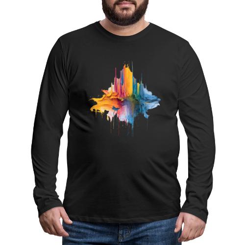 Impasto Spectrum - Men's Premium Long Sleeve T-Shirt