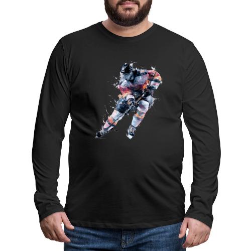 Hockey: Frozen Motion - Men's Premium Long Sleeve T-Shirt