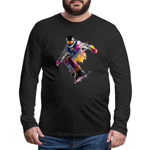 Snowboarding: Frozen Palette - Men's Premium Long Sleeve T-Shirt