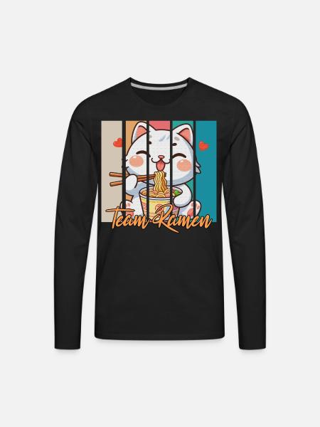 team ramen - Men's Premium Long Sleeve T-Shirt - black