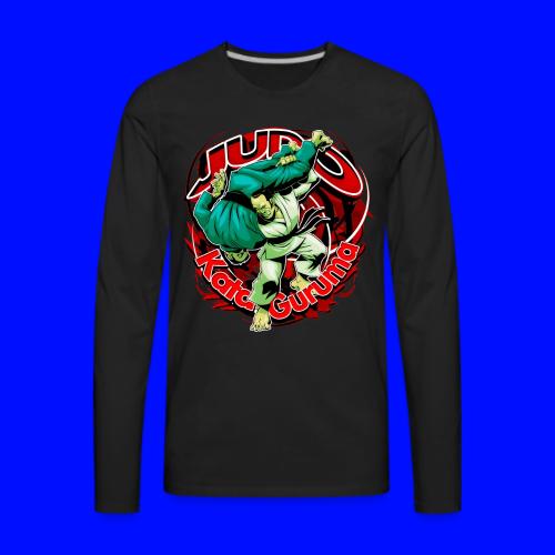 Judo Shirt - Kata Guruma - Men's Premium Long Sleeve T-Shirt