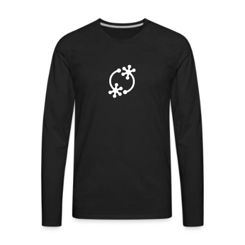 NM Logo Icon (White) - Men's Premium Long Sleeve T-Shirt