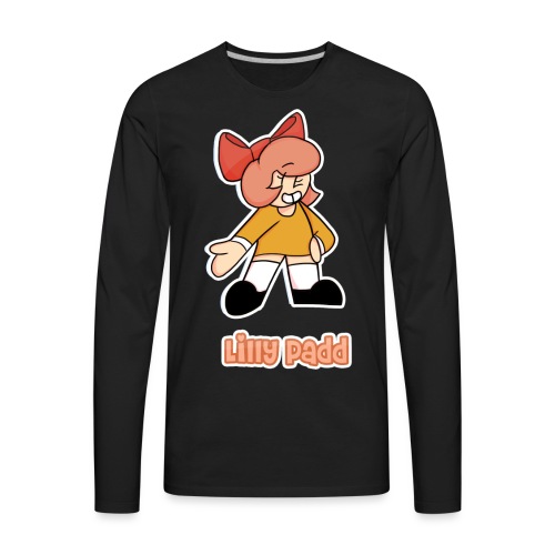 (ReadiPop Sticker)- Lilly Padd design 01 - Men's Premium Long Sleeve T-Shirt