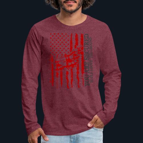 You are Secured To Fly Above The Ground - Men's Premium Long Sleeve T-Shirt