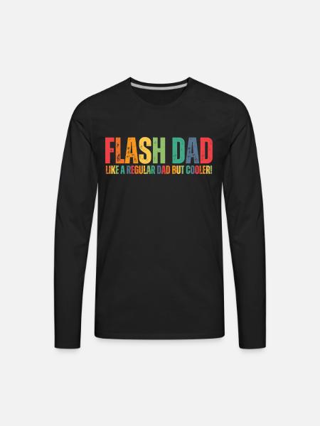 Bouldering Flash Dad Boulderer - Men's Premium Long Sleeve T-Shirt - black