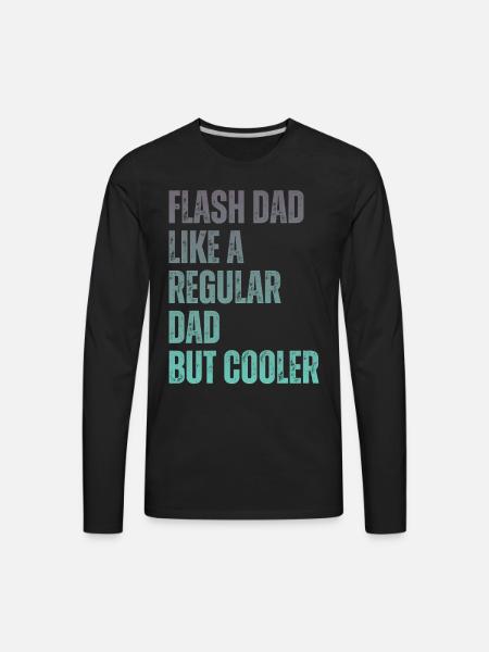 Bouldering Flash Dad Boulderer - Men's Premium Long Sleeve T-Shirt - black