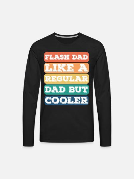 Bouldering Flash Dad Boulderer - Men's Premium Long Sleeve T-Shirt - black